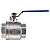 Válvula Esfera 2.1/2" BSP Aço Inox 304 com Vedação PTFE 1000PSI - Imagem 3
