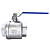 Válvula Esfera 3" BSP Aço Inox 304 com Vedação PTFE 1000PSI - Imagem 2