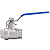Válvula Esfera 1/4" BSP Aço Inox 304 com Vedação PTFE 1000PSI - Imagem 3