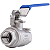 Válvula Esfera 1/4" BSP Aço Inox 304 com Vedação PTFE 1000PSI - Imagem 1