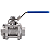 Válvula Esfera Tripartida 3/8" BSP Aço Inox 304 com Vedação PTFE 1000PSI - Imagem 3