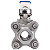 Válvula Esfera Tripartida 3/8" BSP Aço Inox 304 com Vedação PTFE 1000PSI - Imagem 4