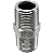 Conexão Niple 3/8" BSP Aço Inox 304 - Imagem 1