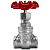 Válvula Gaveta 1/2" BSP Aço Inox 304 200PSI - Imagem 2