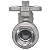 Válvula Esfera com base para atuador 1/2" BSP Aço Inox 304 com Vedação PTFE 1000PSI - Imagem 3