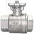 Válvula Esfera com base para atuador 1-1/4" BSP Aço Inox 304 com Vedação PTFE 1000PSI - Imagem 2