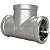 Conexão Tee 1 Polegada Bsp Aço Inox 304 Rosca Fêmea - Imagem 1