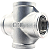 Conexão Cruzeta 1 Polegada BSP Aço Inox 304 Rosca Fêmea 4 Vias - Imagem 1