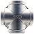 Conexão Cruzeta 1-1/2 Polegada BSP Aço Inox 304 Rosca Fêmea 4 Vias - Imagem 3