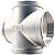 Conexão Cruzeta 3 Polegada BSP Aço Inox 304 Rosca Fêmea 4 Vias - Imagem 1