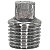 Conexão Plug BSP 1/4 Polegada Aço Inox 304 Rosca Macho - Imagem 4