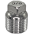 Conexão Plug BSP 3/8 Polegada Aço Inox 304 Rosca Macho - Imagem 3
