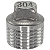Conexão Plug BSP 1/2 Polegada Aço Inox 304 Rosca Macho - Imagem 3