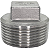 Conexão Plug BSP 1-1/4 Polegada Aço Inox 304 Rosca Macho - Imagem 3