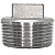 Conexão Plug BSP 1-1/4 Polegada Aço Inox 304 Rosca Macho - Imagem 4
