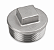 Conexão Plug BSP 1-1/2 Polegada Aço Inox 304 Rosca Macho - Imagem 1