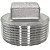 Conexão Plug BSP 1-1/2 Polegada Aço Inox 304 Rosca Macho - Imagem 3