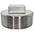 Conexão Plug BSP 2-1/2 Polegada Aço Inox 304 Rosca Macho - Imagem 3