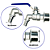 Válvula Torneira Esfera 1 Bsp Inox 304 C/ Vedação Ptfe - Imagem 3