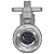 Válvula Esfera com base para atuador 3/4" BSP Aço Inox 304 com Vedação PTFE 1000PSI - Imagem 3