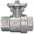 Válvula Esfera com base para atuador 3/4" BSP Aço Inox 304 com Vedação PTFE 1000PSI - Imagem 2
