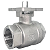 Válvula Esfera com base para atuador 1-1/2" BSP Aço Inox 304 com Vedação PTFE 1000PSI - Imagem 1
