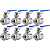Kit 8 Válvulas Esfera 1/4" BSP Aço Inox 304 com Vedação PTFE 1000PSI - Imagem 1