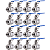 Kit 16 Válvulas Esfera 1/4" BSP Aço Inox 304 com Vedação PTFE 1000PSI - Imagem 1