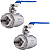 Kit 2 Válvulas Esfera 3/4" BSP Aço Inox 304 com Vedação PTFE 1000PSI - Imagem 1