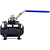 Válvula Esfera Tripartida 3/4" Aço Carbono BSP WCB com Vedação PTFE 1000PSI - Imagem 2