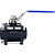 Válvula Esfera Tripartida 1" Aço Carbono BSP WCB com Vedação PTFE 1000PSI - Imagem 3