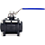 Válvula Esfera Tripartida 1-1/2" Aço Carbono BSP WCB com Vedação PTFE 1000PSI - Imagem 2