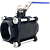 Válvula Esfera Tripartida 2" Aço Carbono BSP WCB com Vedação PTFE 1000PSI - Imagem 1