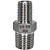 Conexão Niple Redução Bsp 1/4" X 1/8" Inox 304 Rosca Macho - Imagem 1
