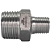 Conexão Niple Redução Bsp 1/2" X 1/4" Inox 304 Rosca Macho - Imagem 3