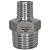 Conexão Niple Redução Bsp 1/2" X 1/4" Inox 304 Rosca Macho - Imagem 1