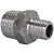 Conexão Niple Redução Bsp 1/2" X 1/4" Inox 304 Rosca Macho - Imagem 2