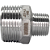 Conexão Niple Redução Bsp 1" X 1/2" Inox 304 Rosca Macho - Imagem 3