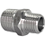 Conexão Niple Redução Bsp 1/2" X 3/8" Inox 304 Rosca Macho - Imagem 2