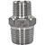 Conexão Niple Redução Bsp 1/2" X 3/8" Inox 304 Rosca Macho - Imagem 1