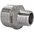 Conexão Niple Redução Bsp 3/4" X 1/4" Inox 304 Rosca Macho - Imagem 2