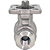 Válvula Esfera com base para atuador 1/4" BSP Aço Inox 304 com Vedação PTFE 1000PSI - Imagem 3