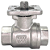 Válvula Esfera com base para atuador 3/8" BSP Aço Inox 304 com Vedação PTFE 1000PSI - Imagem 2