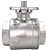 Válvula Esfera com base para atuador 2-1/2" BSP Aço Inox 304 com Vedação PTFE 1000PSI - Imagem 2