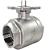 Válvula Esfera com base para atuador 2-1/2" BSP Aço Inox 304 com Vedação PTFE 1000PSI - Imagem 1