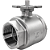 Válvula Esfera com base para atuador 3" BSP Aço Inox 304 com Vedação PTFE 1000PSI - Imagem 1
