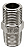 Conexão Niple 1/8" BSP Aço Inox 304 - Imagem 1