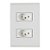 TOMADA DUPLA 2X4 10A AFAST - TRAMONTINA - Imagem 1