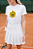 Baby Long feminina (Tênis/ Tenista): Flower Power. - Imagem 1