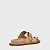 Flat Birken Collab Carrano + A.mar Couro Suede Bege Toffee - Imagem 4